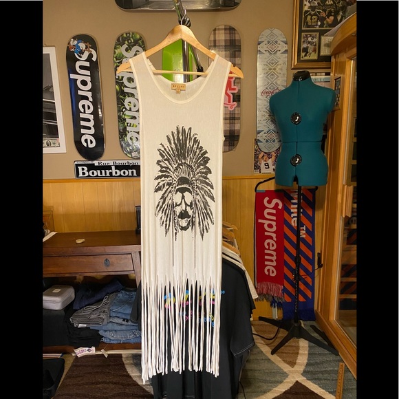 beulah style skull dress tassel chains size small - Picture 1 of 6